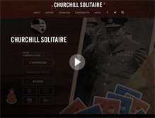 Tablet Screenshot of churchillsolitaire.com